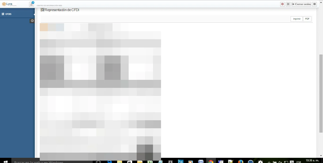 Payroll CFDI representation (anonymized)