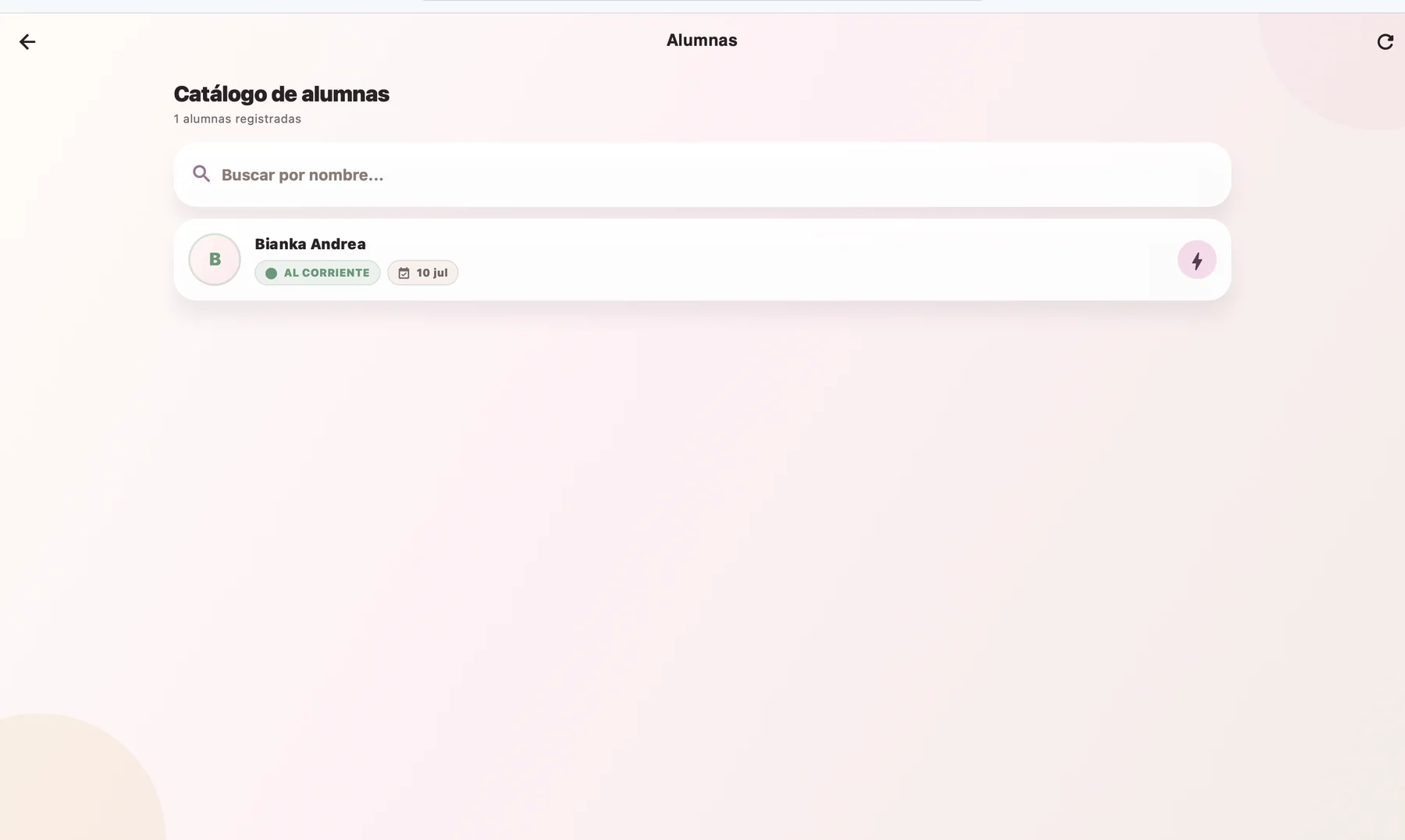 Student catalog and search