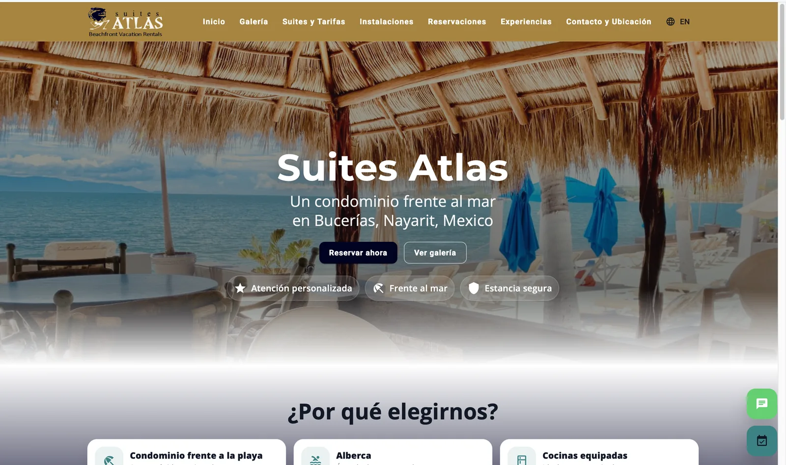 Suites Atlas public homepage